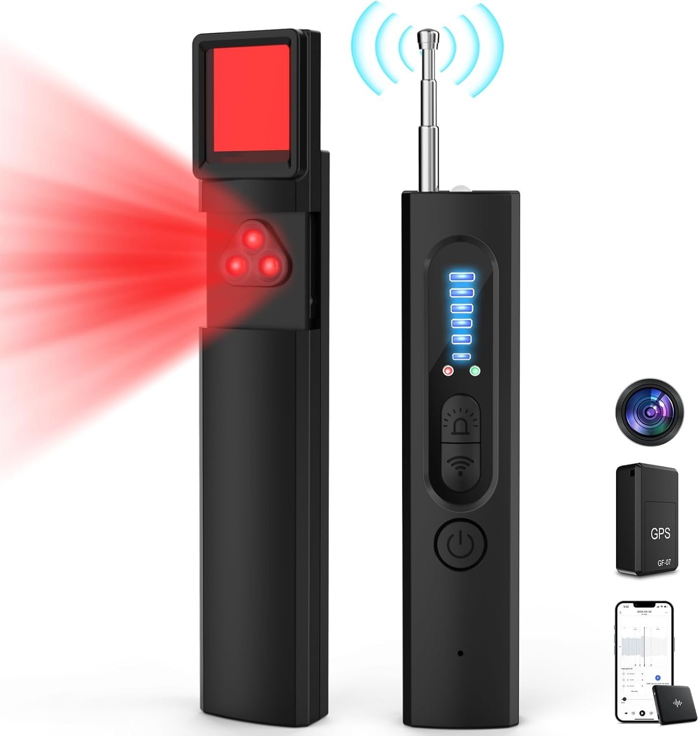 جهاز كشف تجسس لاسلكي صغير 4 في 1