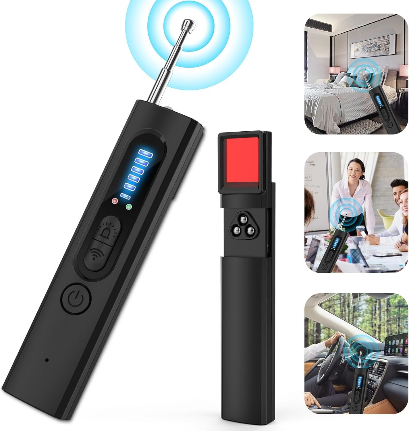 جهاز كشف تجسس لاسلكي صغير 4 في 1 - الصورة 2